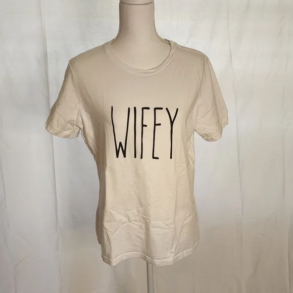 Rae Dunn Women's "WIFEY" T-shirt - Picture 8 of 10
